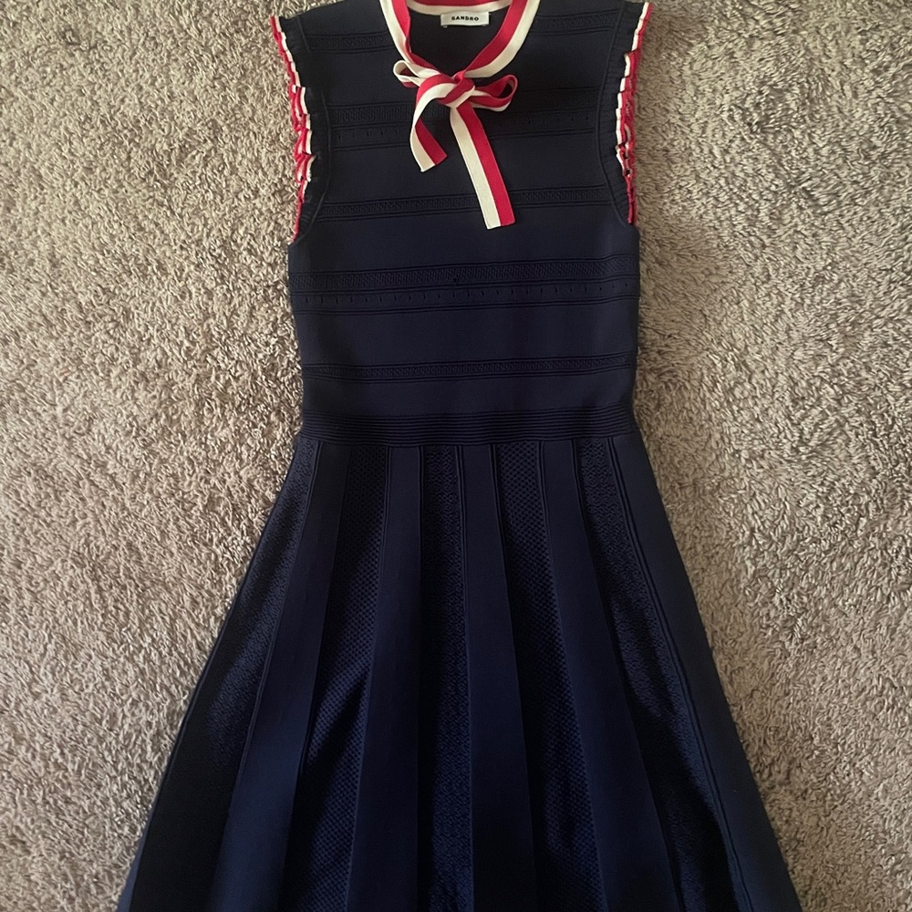 Sandro Fidelia Sleeveless Fit & Flare Knit Dress FR38/US6